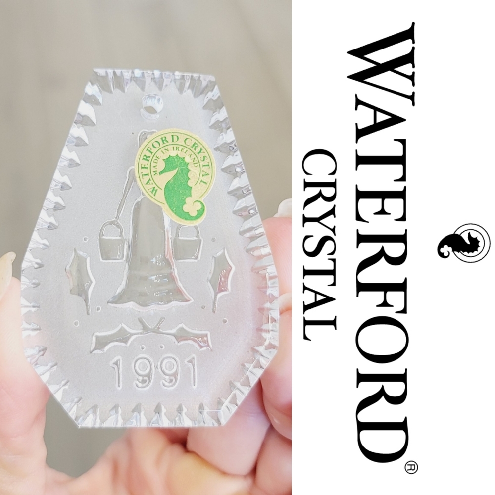 Vintage Waterford Crystal 1991 Christmas Ornament